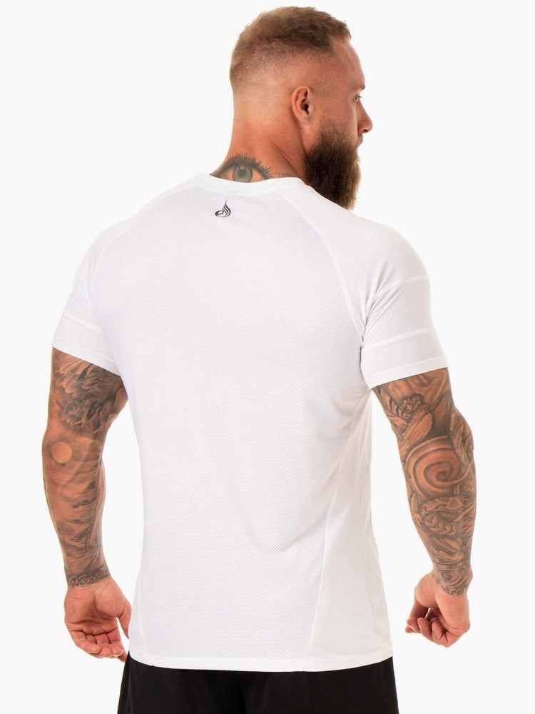 Ryderwear Action Mesh T-Shirt Bílé | YZLE-28067