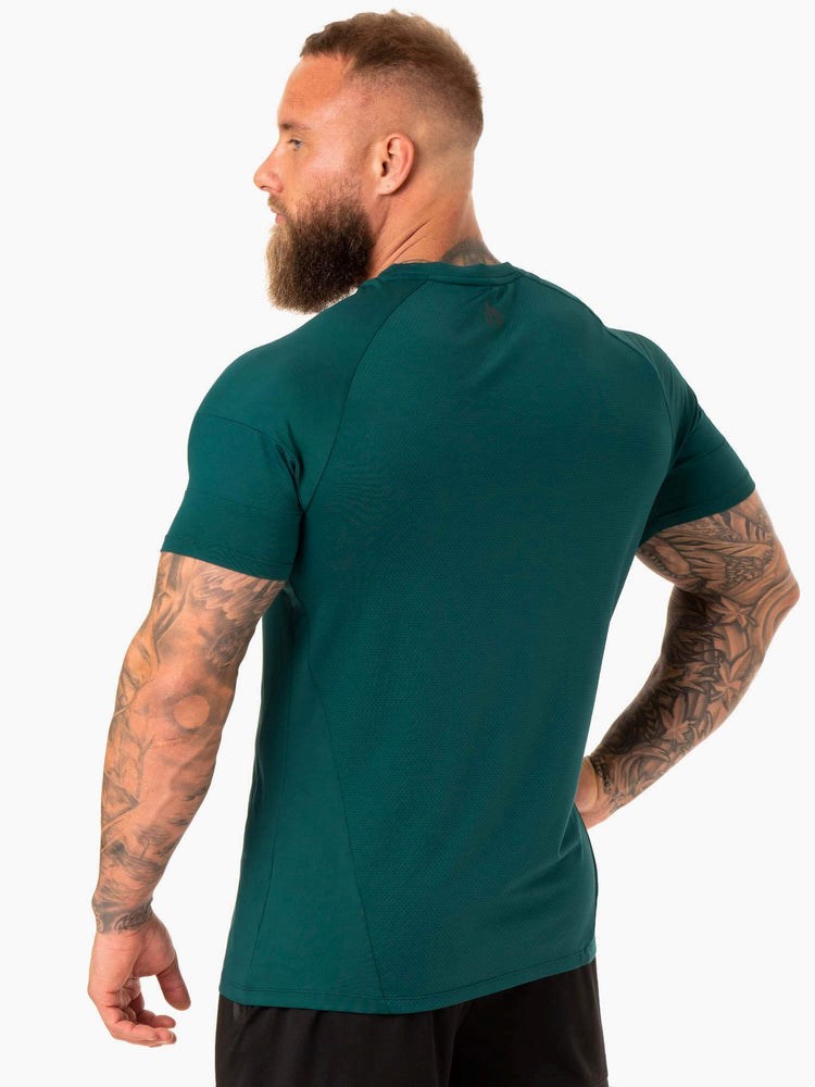 Ryderwear Action Mesh T-Shirt Emerald | YGKN-47021