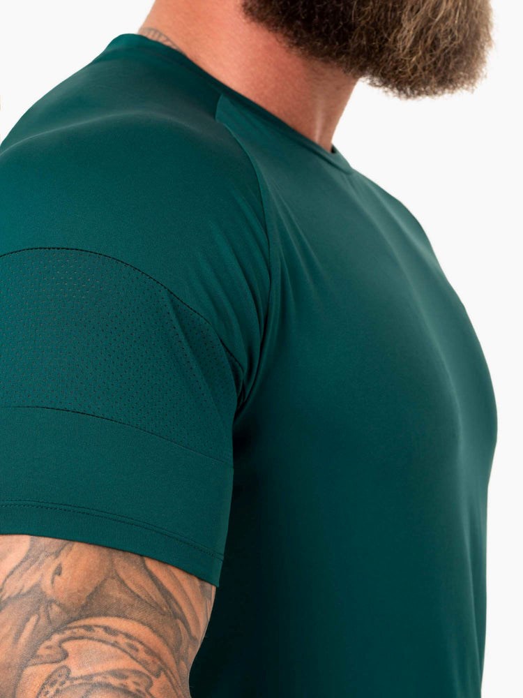 Ryderwear Action Mesh T-Shirt Emerald | YGKN-47021