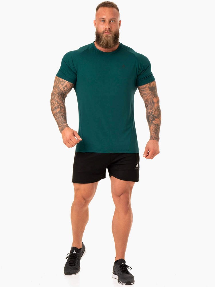 Ryderwear Action Mesh T-Shirt Emerald | YGKN-47021