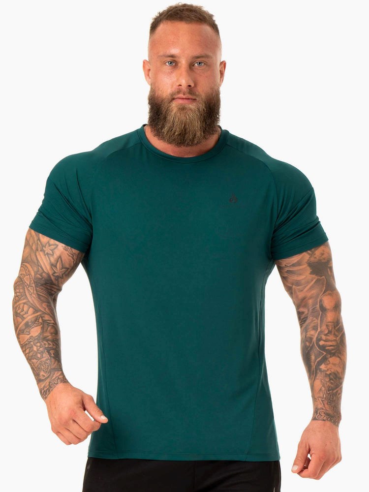 Ryderwear Action Mesh T-Shirt Emerald | YGKN-47021