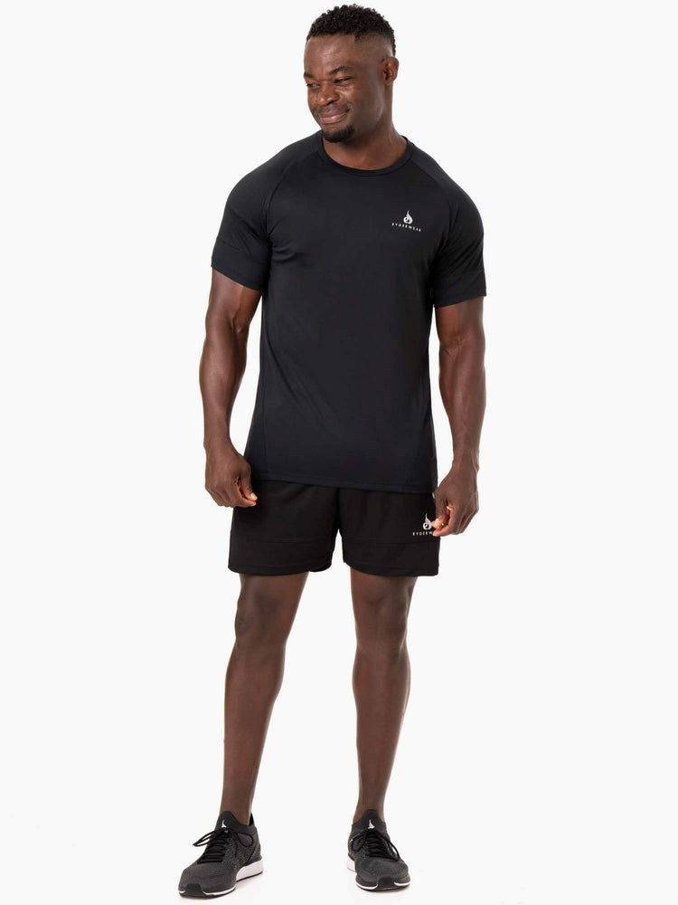 Ryderwear Action Mesh T-Shirt Černé | TPYI-05831