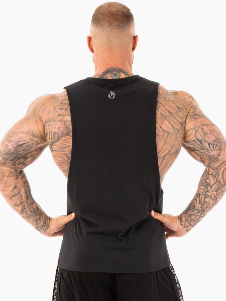 Ryderwear Active Bavlněné Baller Tank Černé | WHID-71620