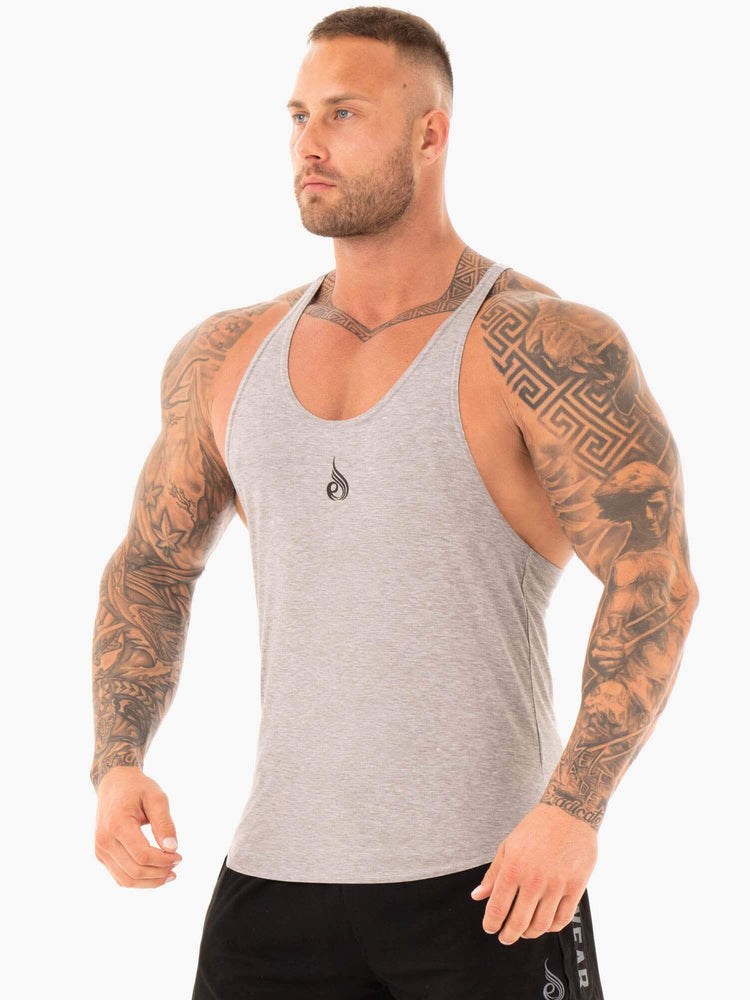 Ryderwear Active T-Back Šedé | CZMG-75149