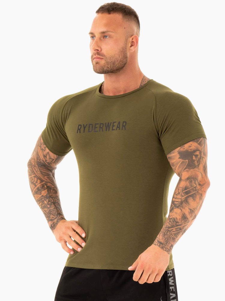 Ryderwear Active T-Shirt Hnědožlutý | JGYP-60259