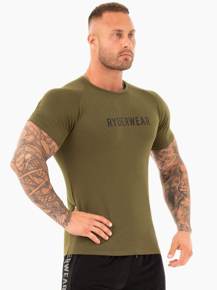 Ryderwear Active T-Shirt Hnědožlutý | JGYP-60259