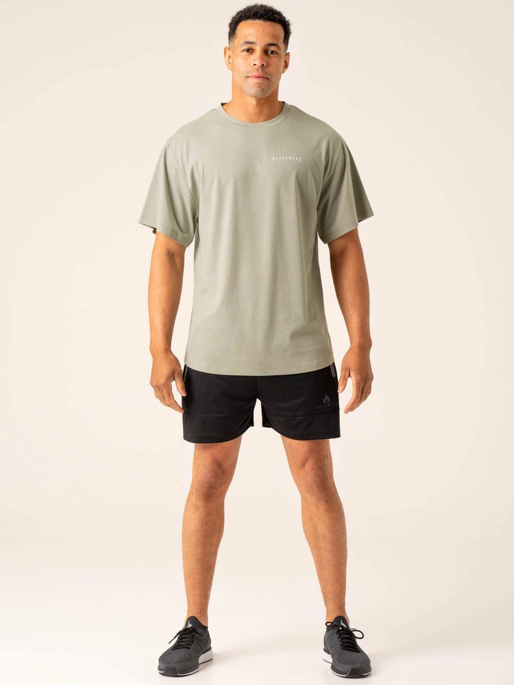 Ryderwear Advance Oversized T-Shirt Sage | CYML-45328