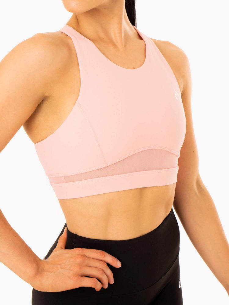 Ryderwear Amazon Mesh Sports Bra Růžové | MZKC-42197