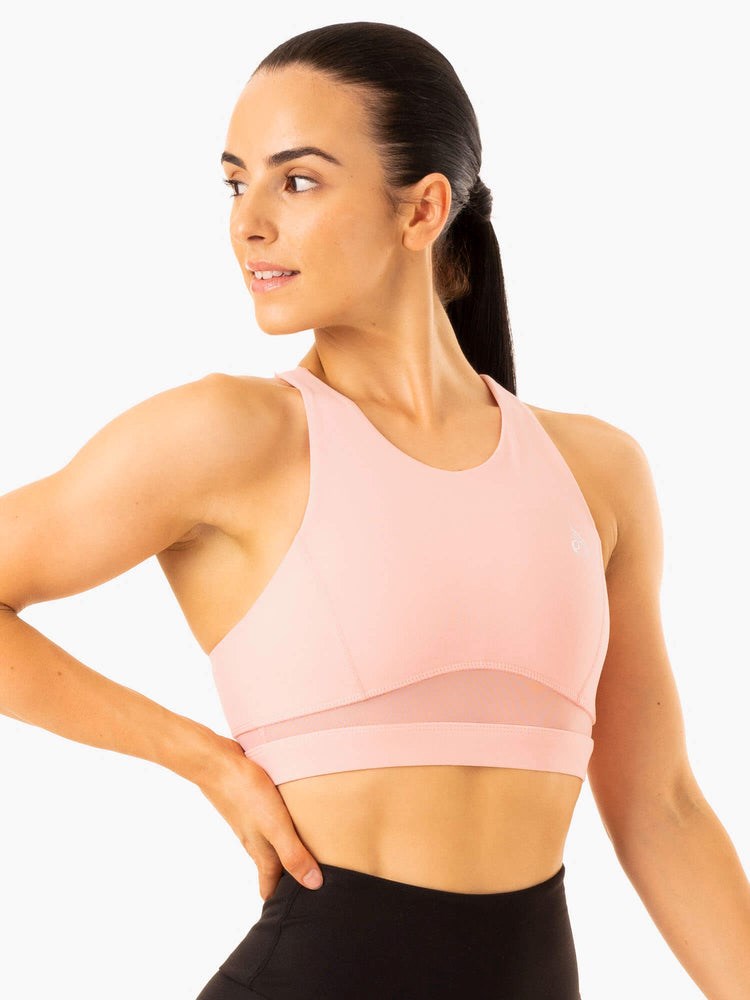 Ryderwear Amazon Mesh Sports Bra Růžové | MZKC-42197