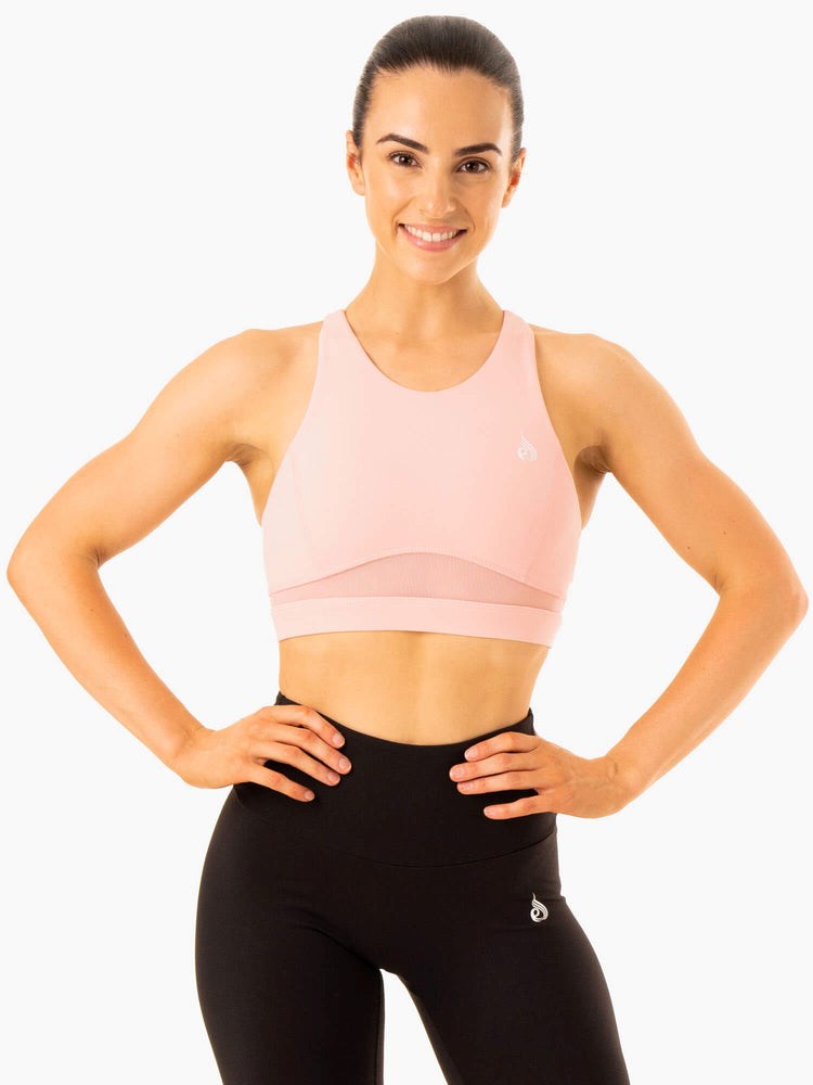 Ryderwear Amazon Mesh Sports Bra Růžové | MZKC-42197