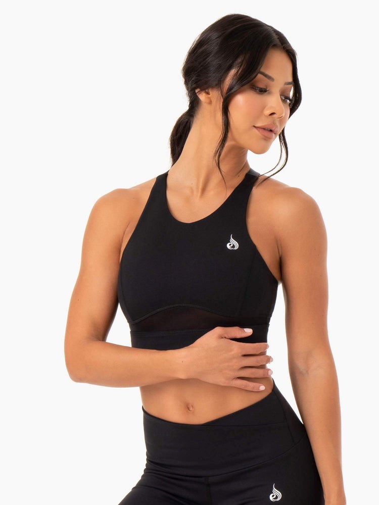 Ryderwear Amazon Mesh Sports Bra Černé | ZRLN-94318