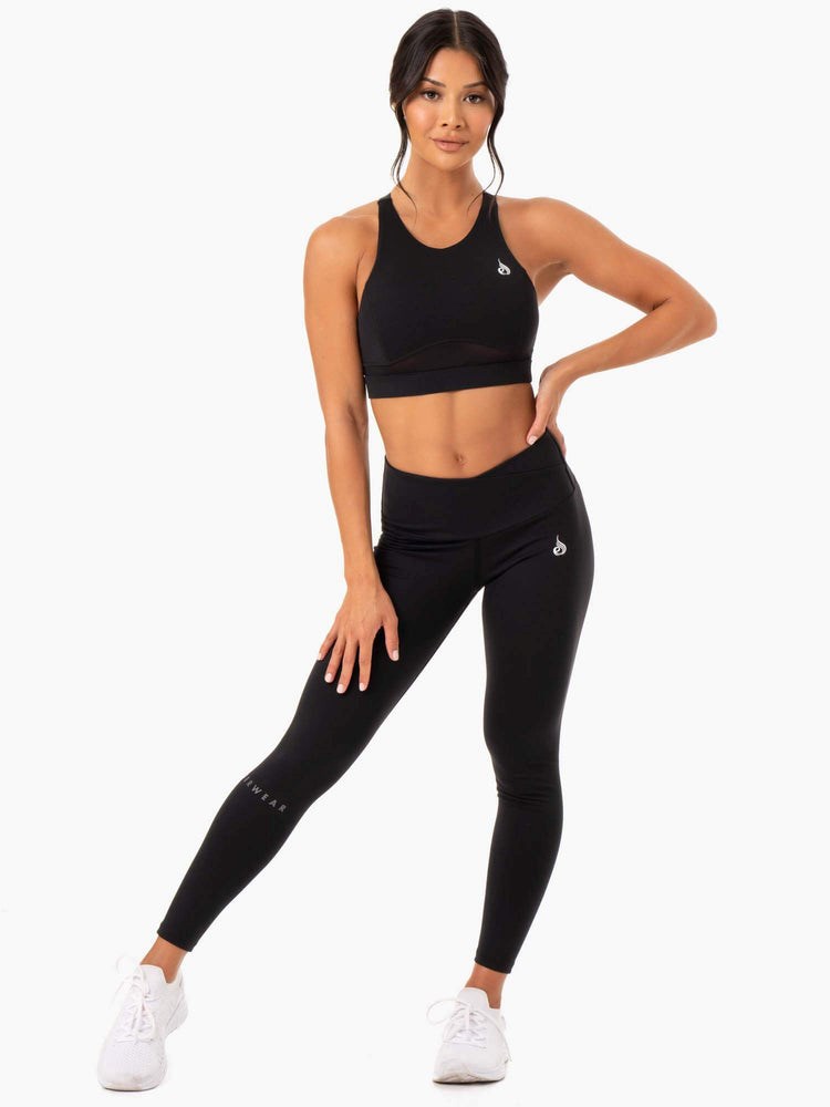 Ryderwear Amazon Mesh Sports Bra Černé | ZRLN-94318