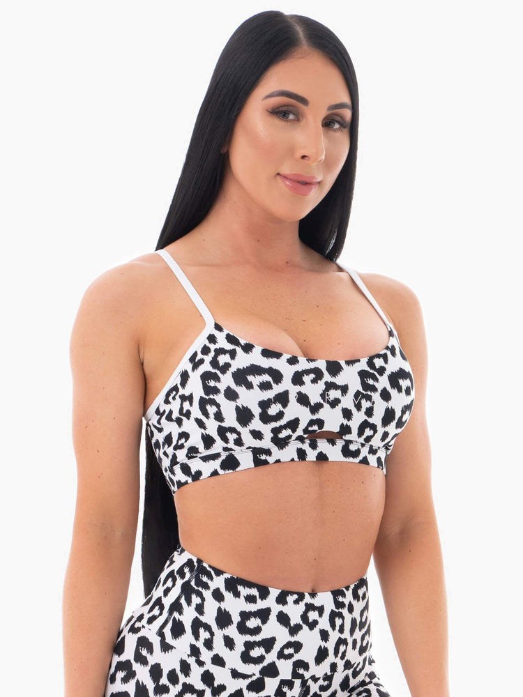 Ryderwear Animal Sports Bra Leopard | VGRN-03651