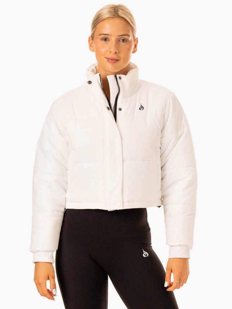 Ryderwear Apex Puffer Jacket Bílé | RNVD-93714