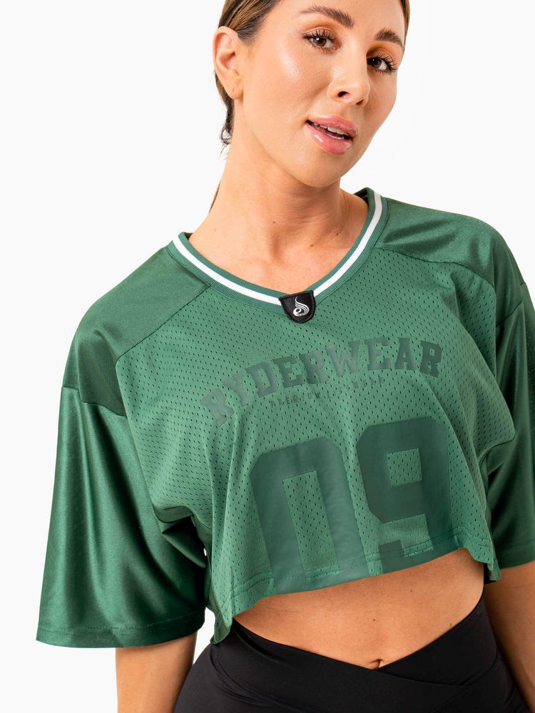 Ryderwear Arena Varsity Jersey Zelene | NZIS-80513