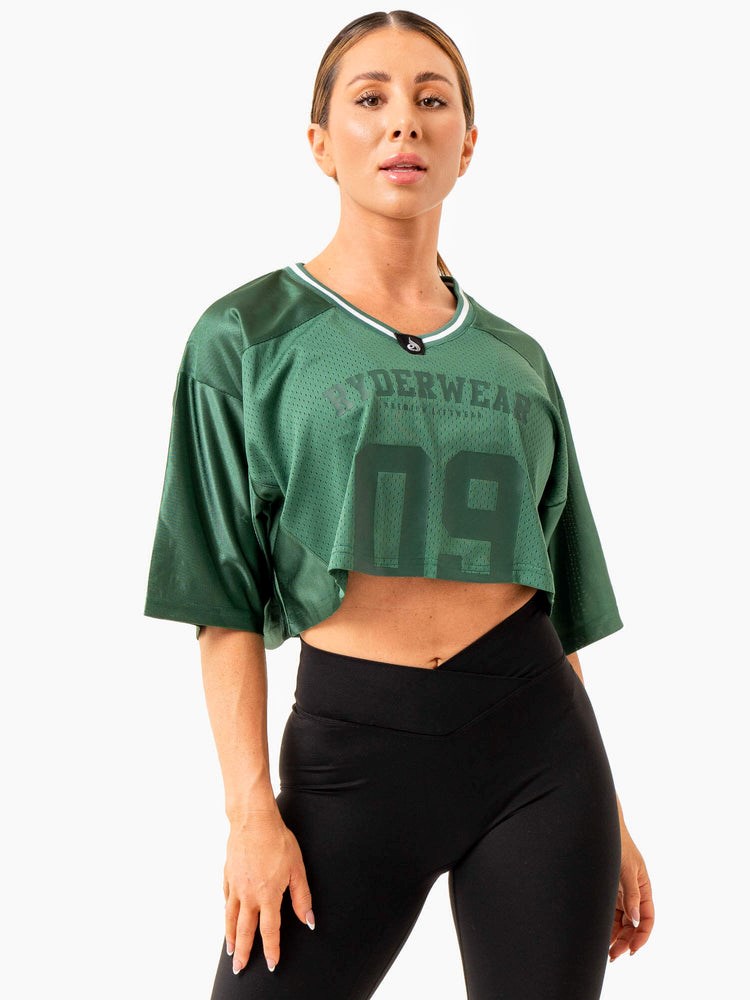 Ryderwear Arena Varsity Jersey Zelene | NZIS-80513