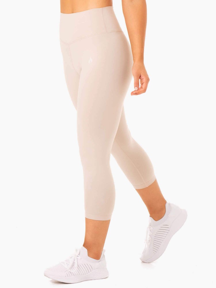 Ryderwear Base 7/8 High Waisted Leggings Mushroom | NJSZ-34279