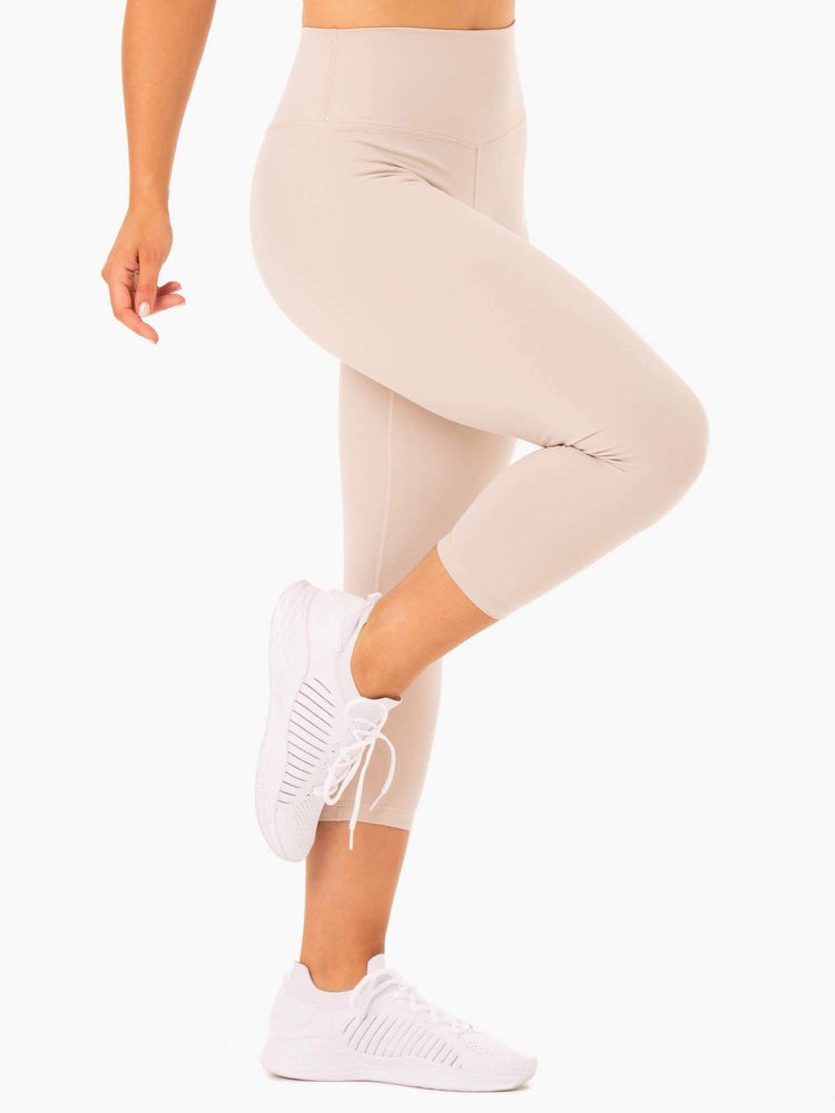 Ryderwear Base 7/8 High Waisted Leggings Mushroom | NJSZ-34279