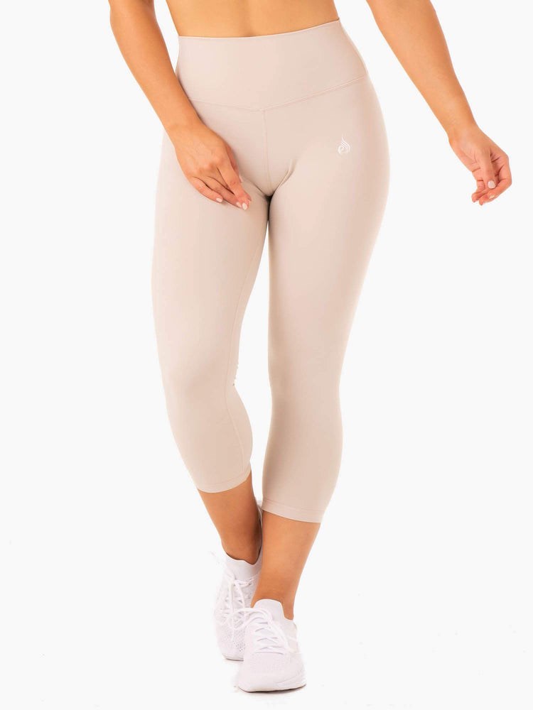 Ryderwear Base 7/8 High Waisted Leggings Mushroom | NJSZ-34279