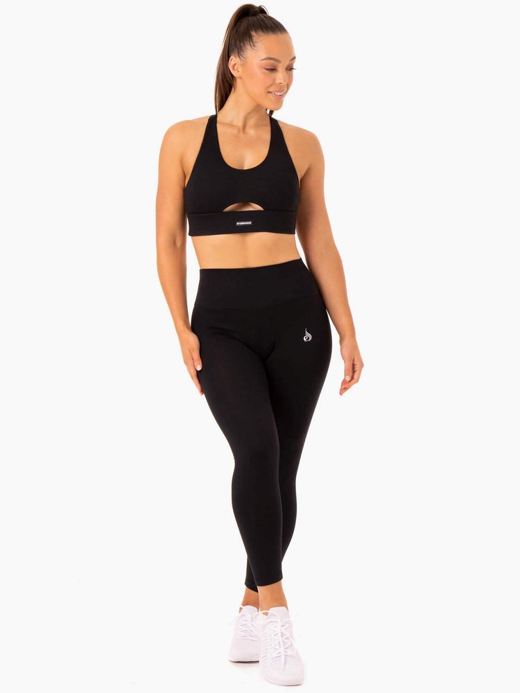 Ryderwear Base Full Length High Waisted Leggings Černé | DJKX-31879