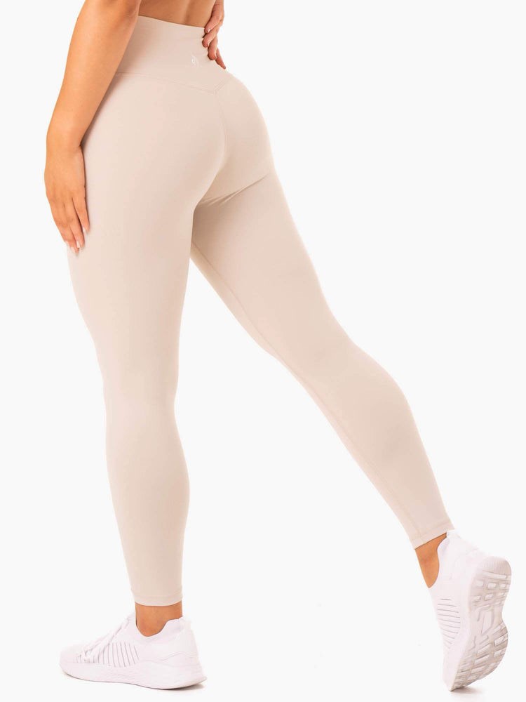 Ryderwear Base Full Length High Waisted Leggings Mushroom | KQRC-58769