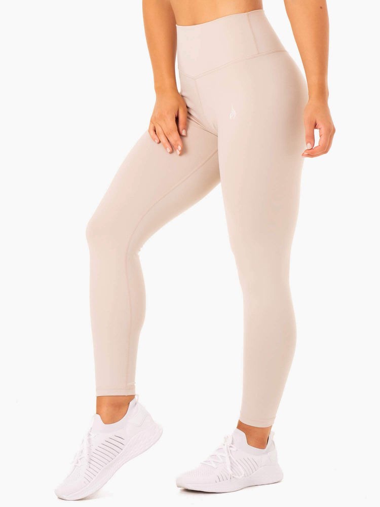 Ryderwear Base Full Length High Waisted Leggings Mushroom | KQRC-58769