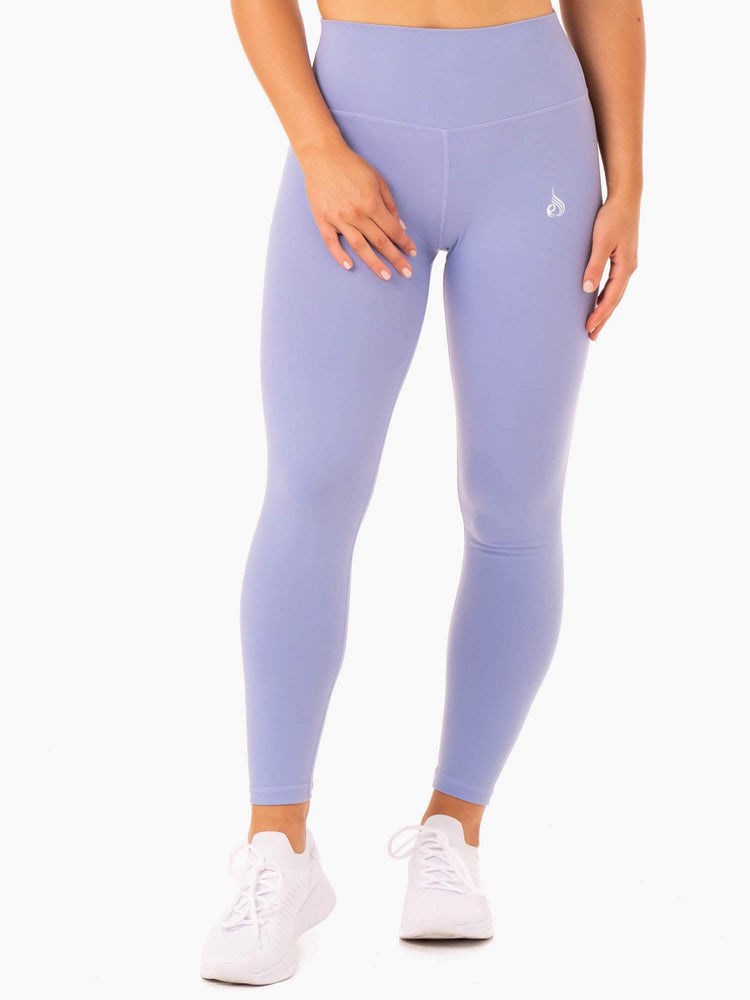 Ryderwear Base Full Length High Waisted Leggings Fialové | MOJW-64928