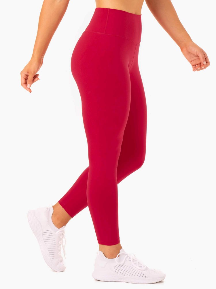 Ryderwear Base Full Length High Waisted Leggings Červené | QPSH-21093