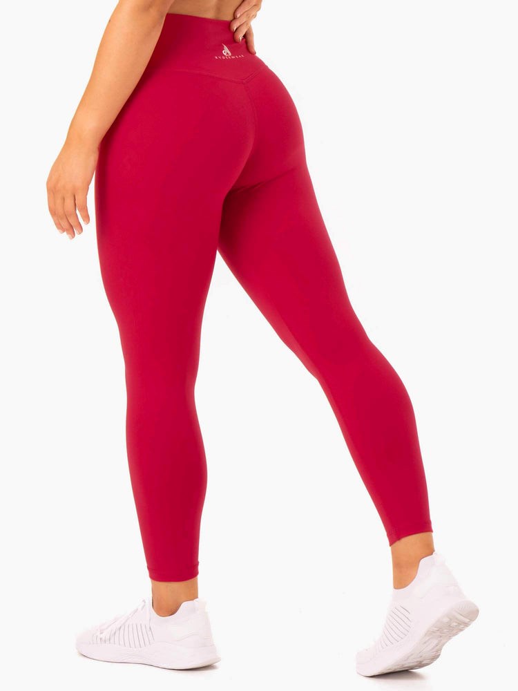 Ryderwear Base Full Length High Waisted Leggings Červené | YNDL-69780