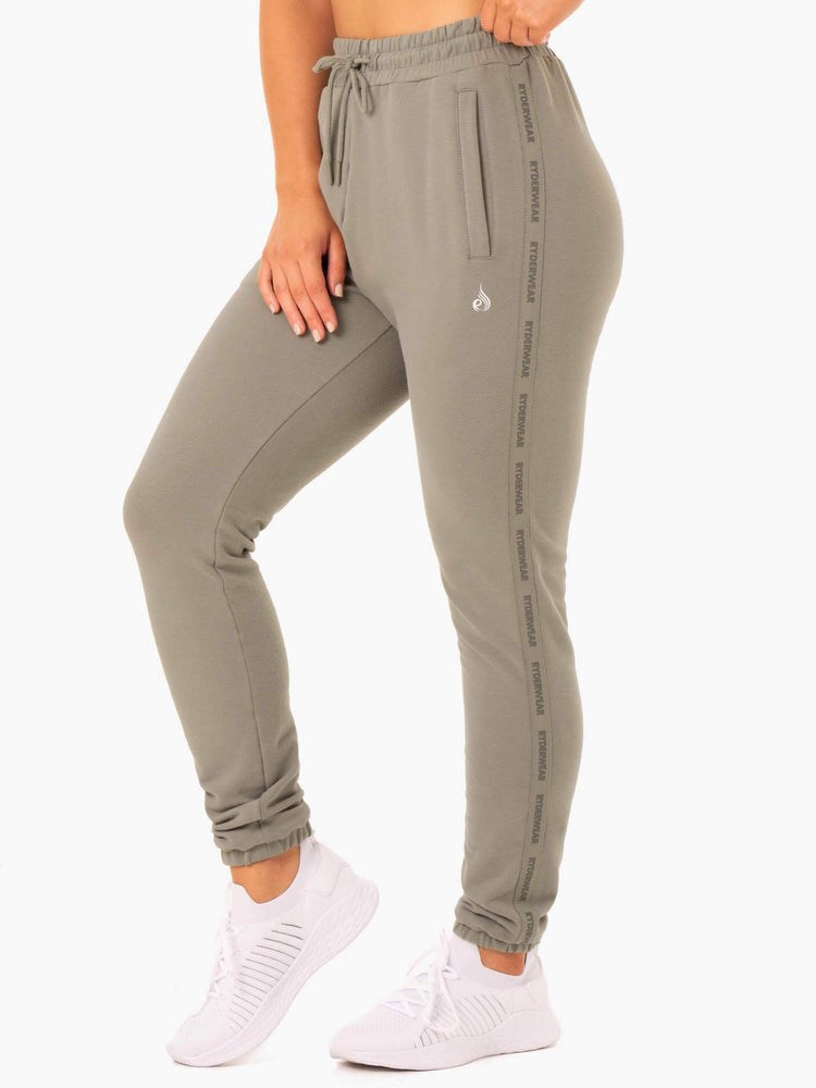 Ryderwear Base High Waisted Track Pants Hnědožlutý | AXNU-76431