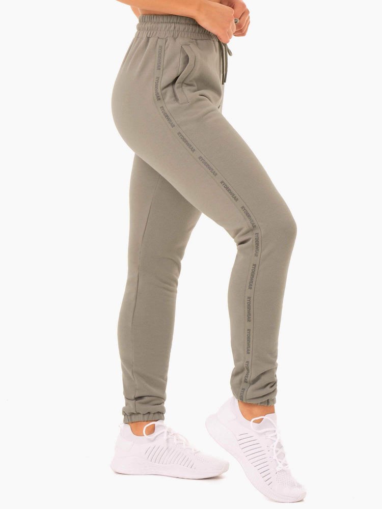 Ryderwear Base High Waisted Track Pants Hnědožlutý | AXNU-76431