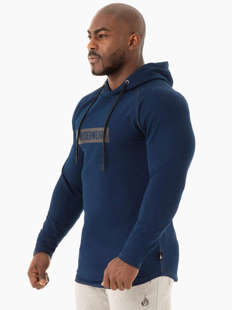 Ryderwear Base Pullover Jumper Tmavě Blankyt | WAQR-74639