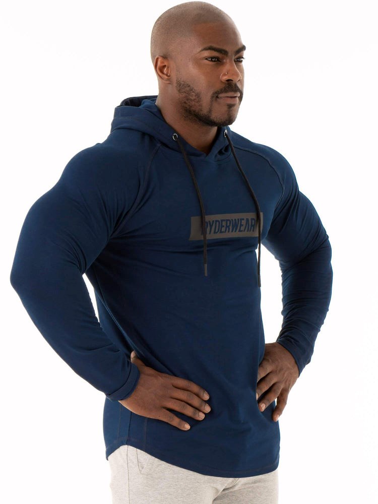 Ryderwear Base Pullover Jumper Tmavě Blankyt | WAQR-74639