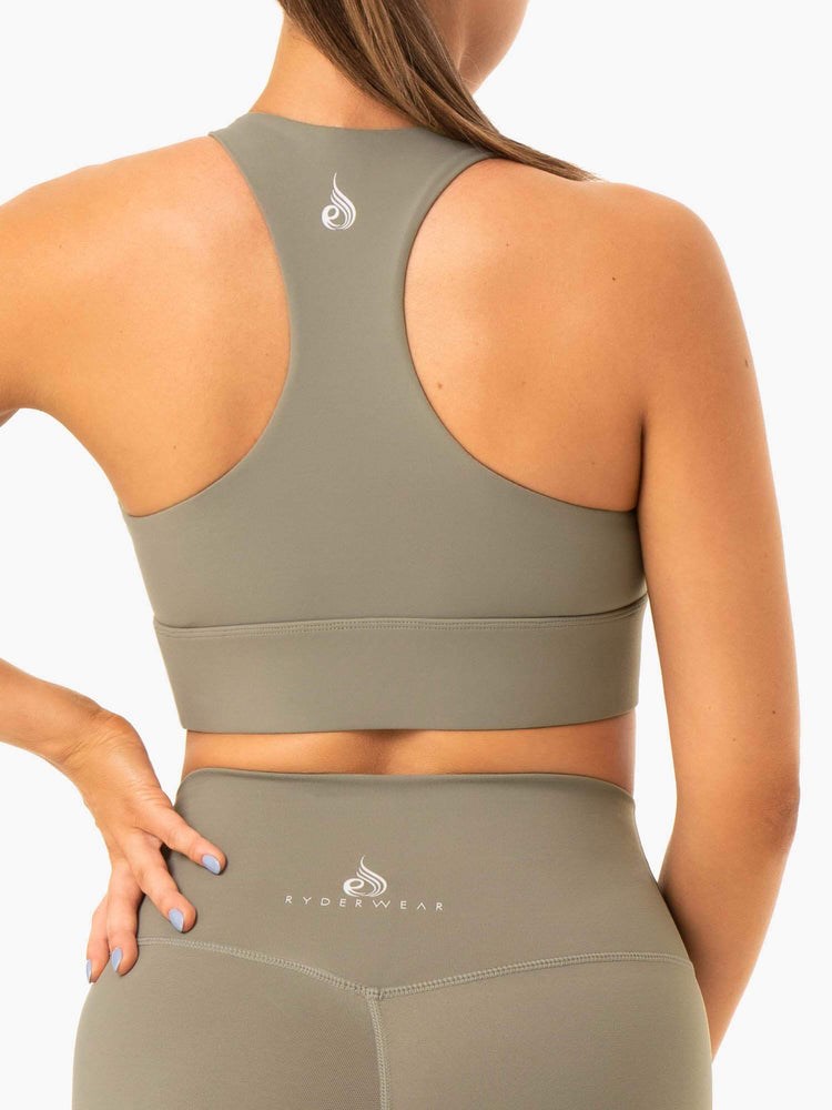 Ryderwear Base Racer Back Sports Bra Hnědožlutý | SHGY-78230