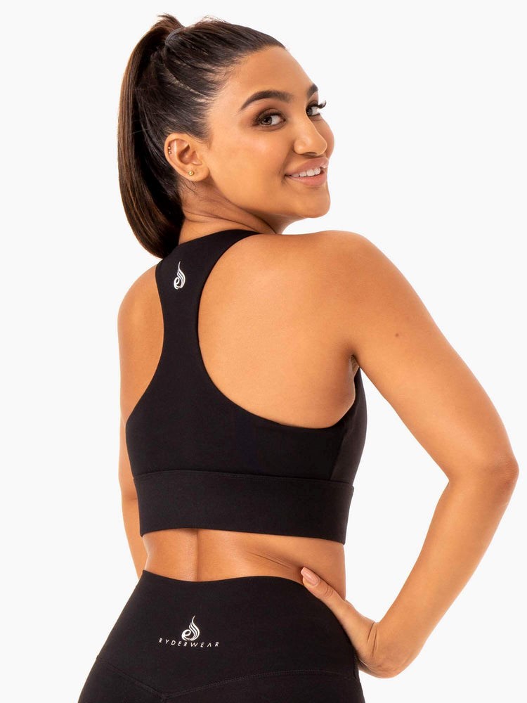 Ryderwear Base Racer Back Sports Bra Černé | UISQ-54628