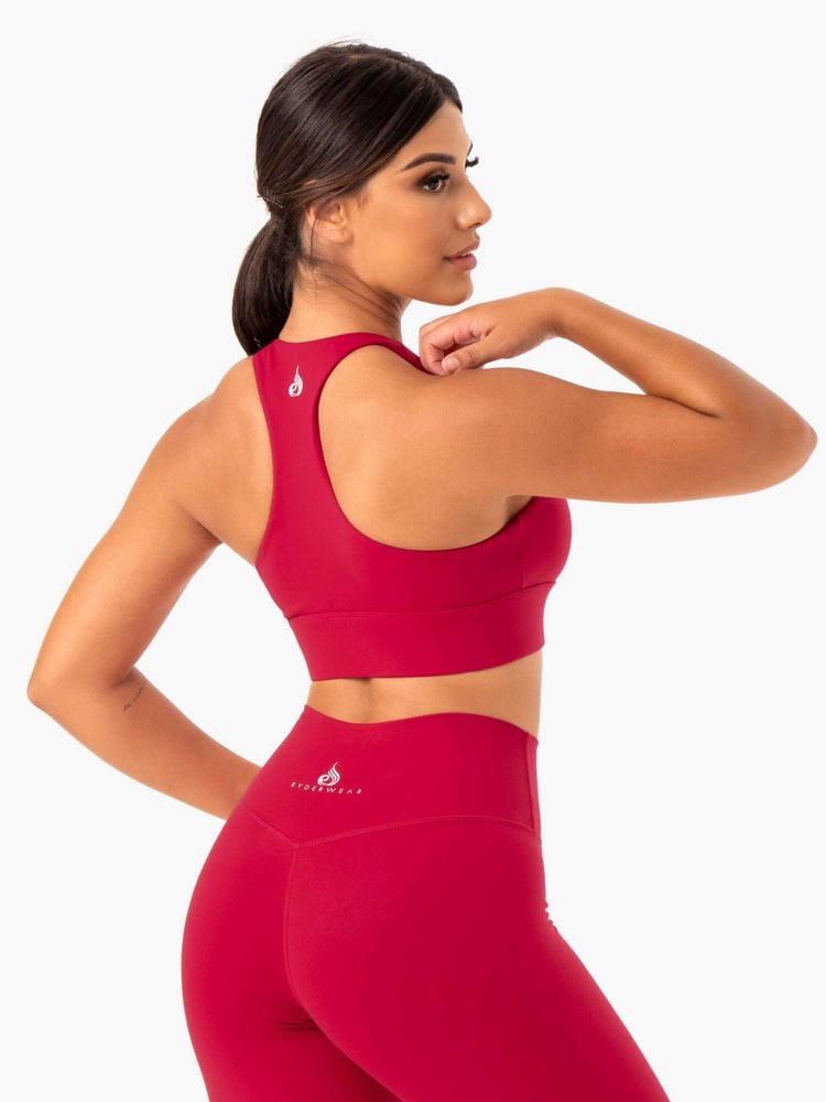 Ryderwear Base Racer Back Sports Bra Červené | ZVDQ-86037