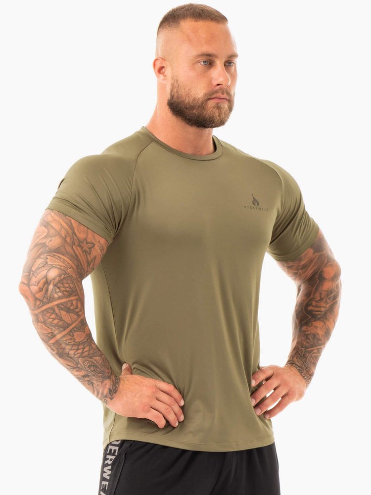 Ryderwear Breeze T-Shirt Hnědožlutý | JALD-96371