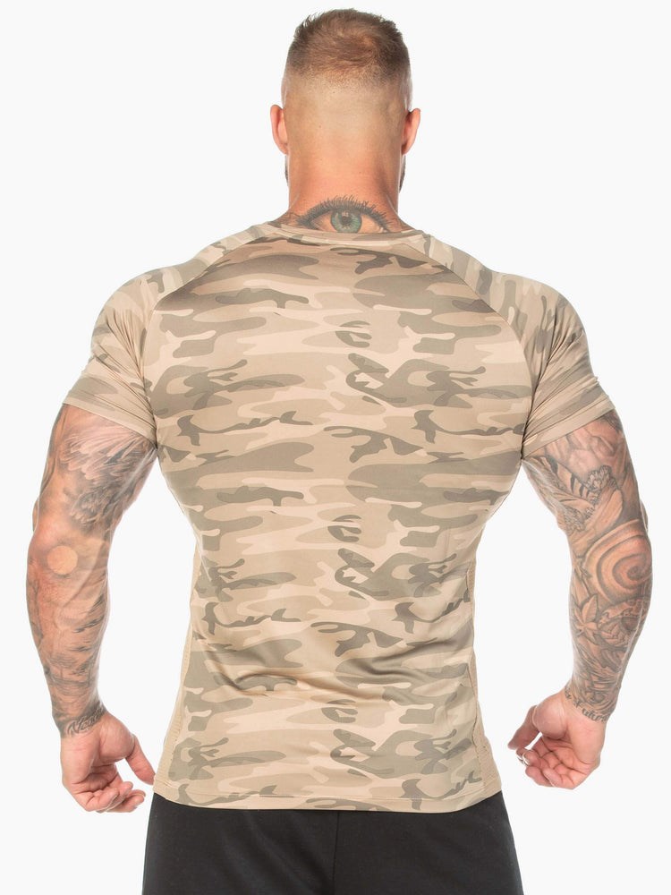 Ryderwear Camo Mesh T-Shirt Maskáčové | SRDF-47896