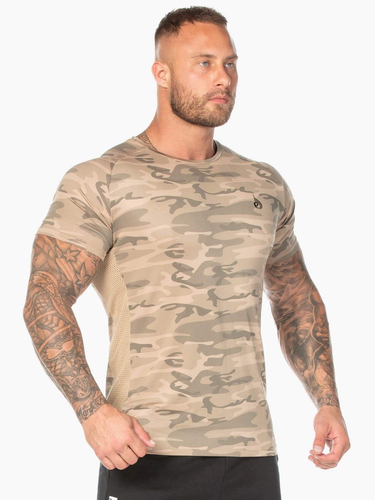 Ryderwear Camo Mesh T-Shirt Maskáčové | SRDF-47896