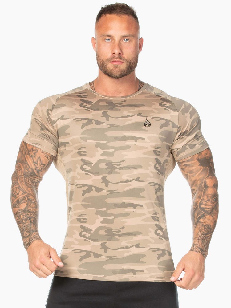 Ryderwear Camo Mesh T-Shirt Maskáčové | SRDF-47896