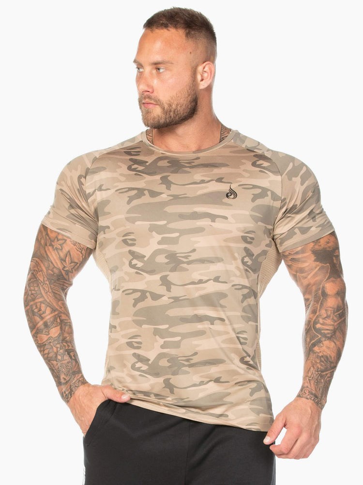 Ryderwear Camo Mesh T-Shirt Maskáčové | SRDF-47896