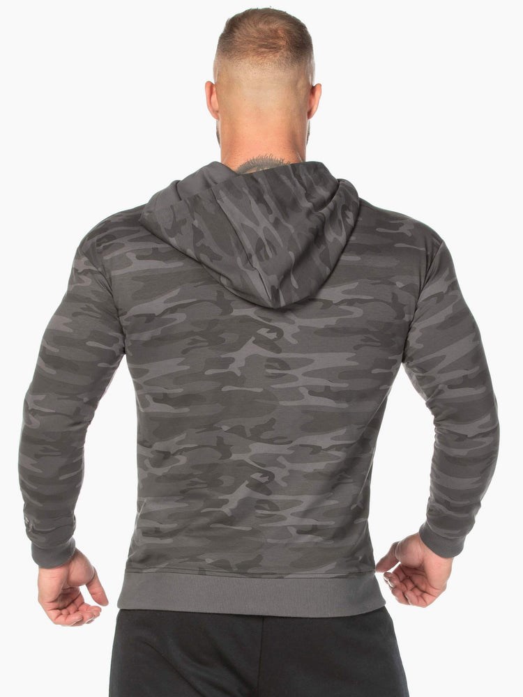 Ryderwear Camo Pullover Hoodie Černé Maskáčové | ZIYJ-98602