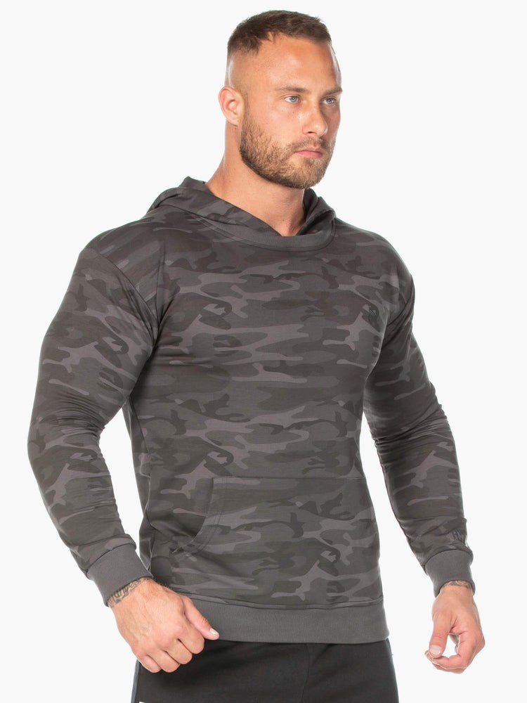 Ryderwear Camo Pullover Hoodie Černé Maskáčové | ZIYJ-98602