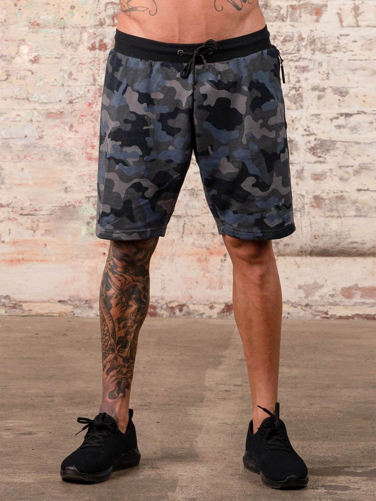 Ryderwear Camo Track Shorts Black/Camo | MJFH-95418