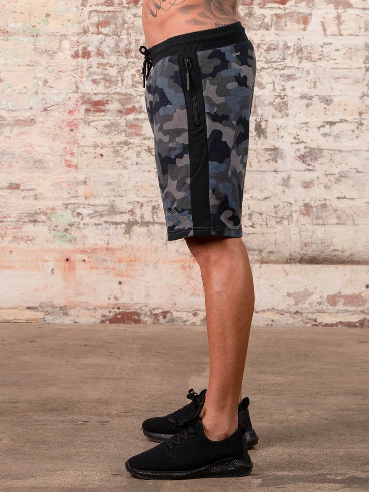 Ryderwear Camo Track Shorts Black/Camo | MJFH-95418