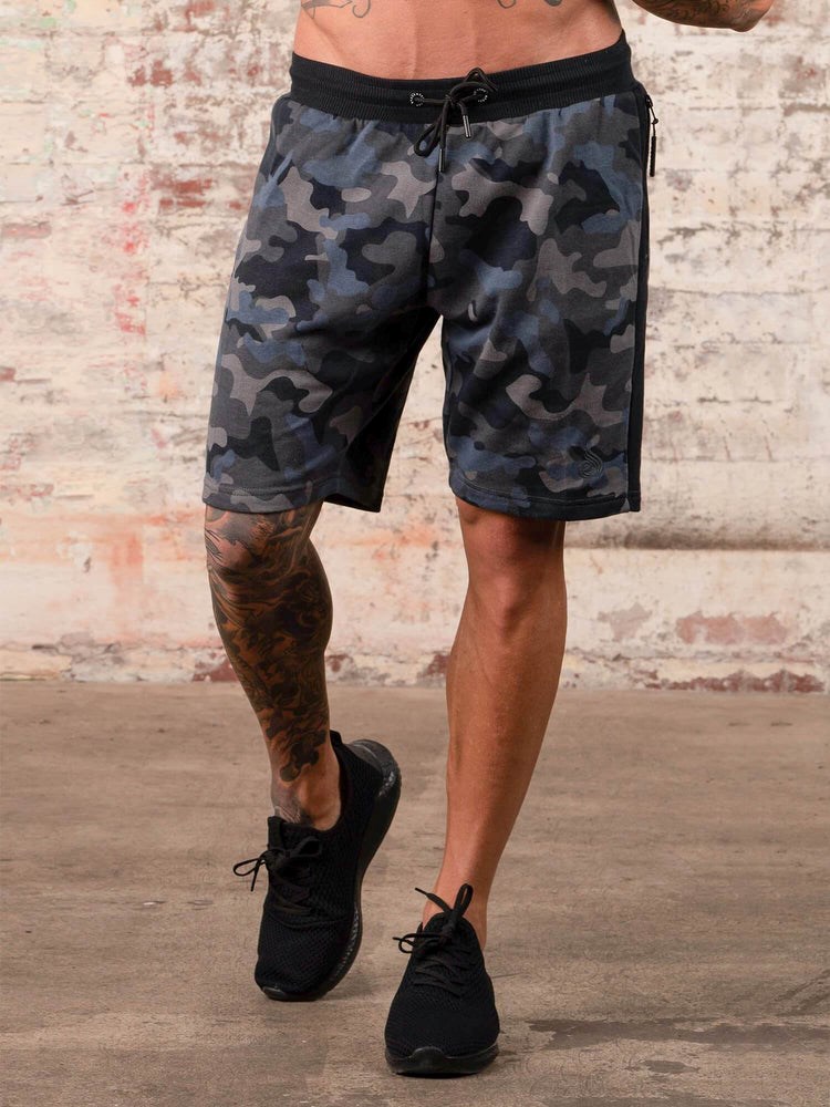 Ryderwear Camo Track Shorts Black/Camo | MJFH-95418