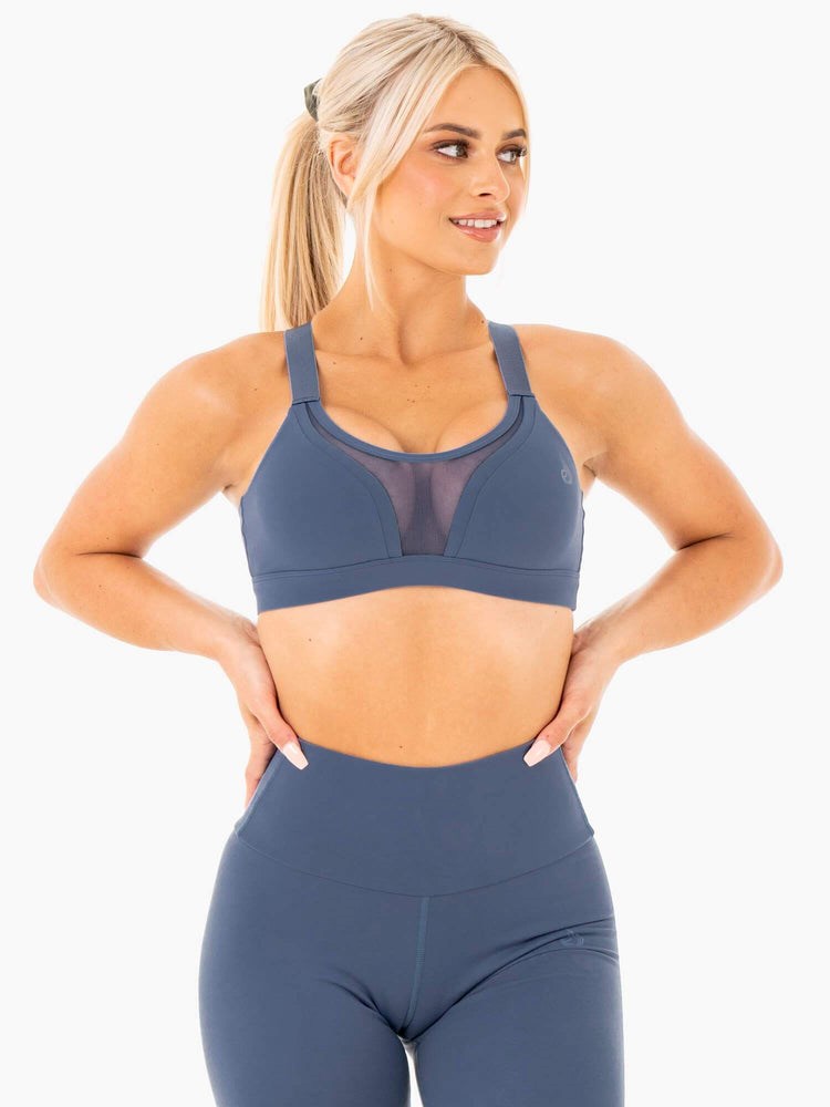 Ryderwear Collide Mesh Contour Sports Bra Blankyt | IDFN-23957