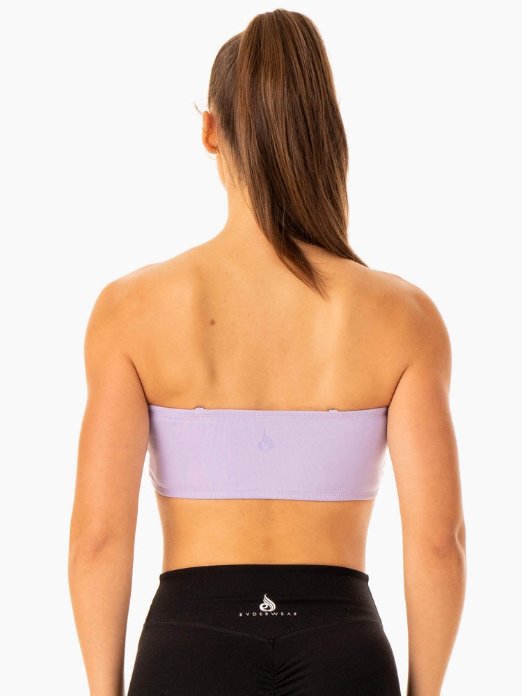 Ryderwear Convertible Bandeau Sports Bra Levandule | DBCP-69173