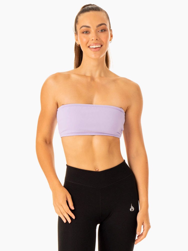 Ryderwear Convertible Bandeau Sports Bra Levandule | DBCP-69173