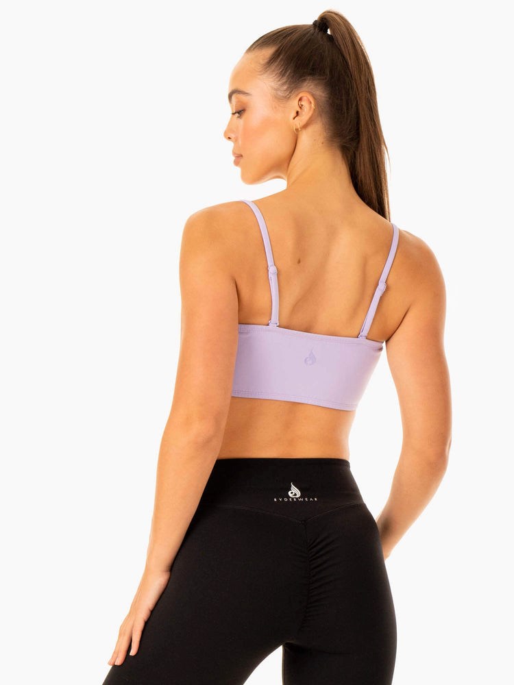 Ryderwear Convertible Bandeau Sports Bra Levandule | DBCP-69173